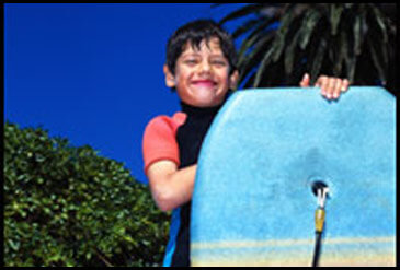 Boy with boogieboard