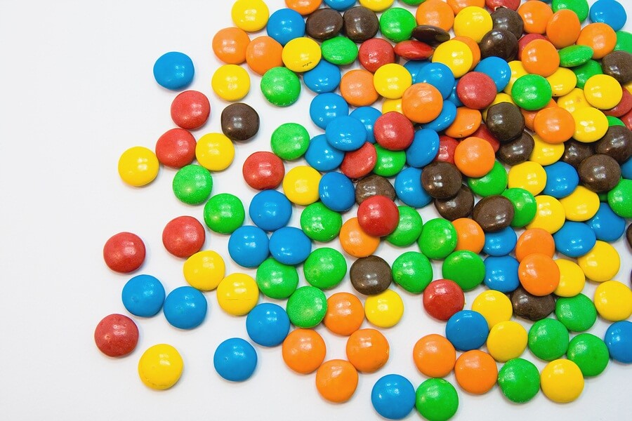 Colorful chocolate candies