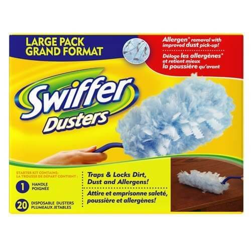 15 minute cleanup products, Swiffer Dusters product in box