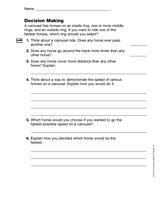 Word Problems: Decision Making Skills (Gr. 4)