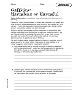 Science and Social Studies: Caffeine - Harmless or Harmful?
