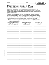 Science and Social Studies: Friction for a Day