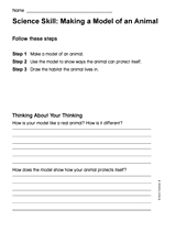 Science Skill: Making a Model of an Animal