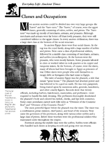 Ancient Times: Social Classes and Occupations Activity Packet