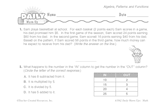 Math Warm-Up 238 for Gr. 3 & 4: Algebra, Patterns & Functions