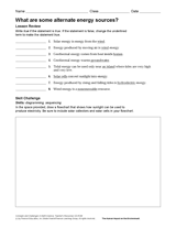 What Are Some Alternate Energy Sources?