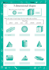 Naming 3-Dimensional Shapes I (Grade 2)